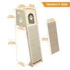 Leaning Cat Climbing Tree Tower Condo